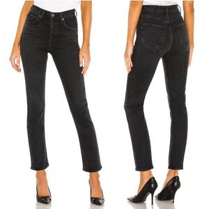 AGOLDE Riley High Rise Straight Crop Jeans in‎ Panoramic Sz 28